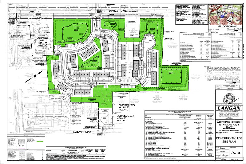 File:Hovenden House site plan for subdivision and 67 townhouses.jpg