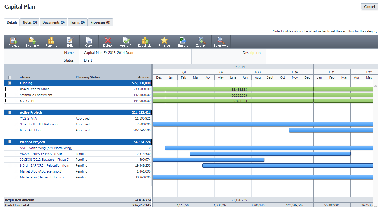 e-Builder's timeline feature is one of the main tools of this Buildertrend alternative